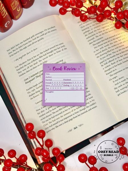 Картки для відгуків &ldquo;Book Review&rdquo;, фіолетові 1153 фото