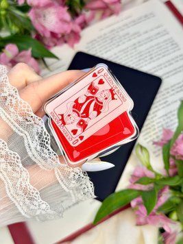 Магнітний попсокет &ldquo;Королева книг&rdquo; + кільце 1390 фото