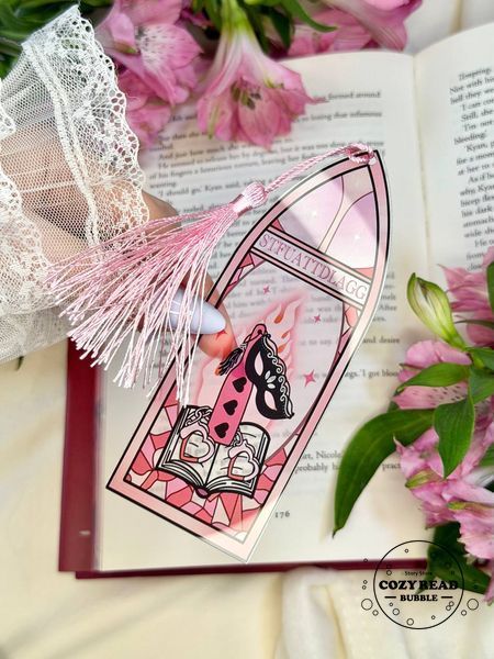 Акрилова закладинка &ldquo;Pink Masquerade&rdquo; 1394 фото