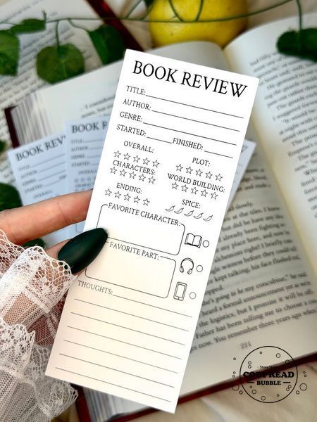 Набір читацьких карток &laquo;Book Review&raquo; 1535 фото