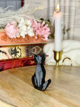 Фігурка &ldquo;Cozy Cat&rdquo;, чорна, міні 1408 фото