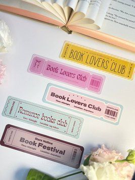 Набір закладинок  "Book Lovers Ticket Set" 752 фото