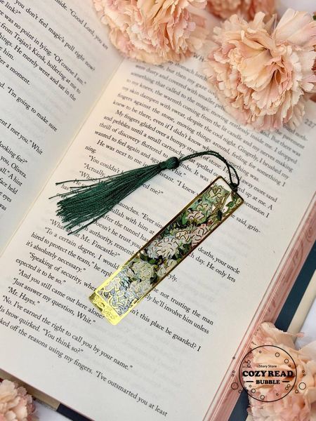 Металева закладка "Гілки натхнення", з китицею 559 фото